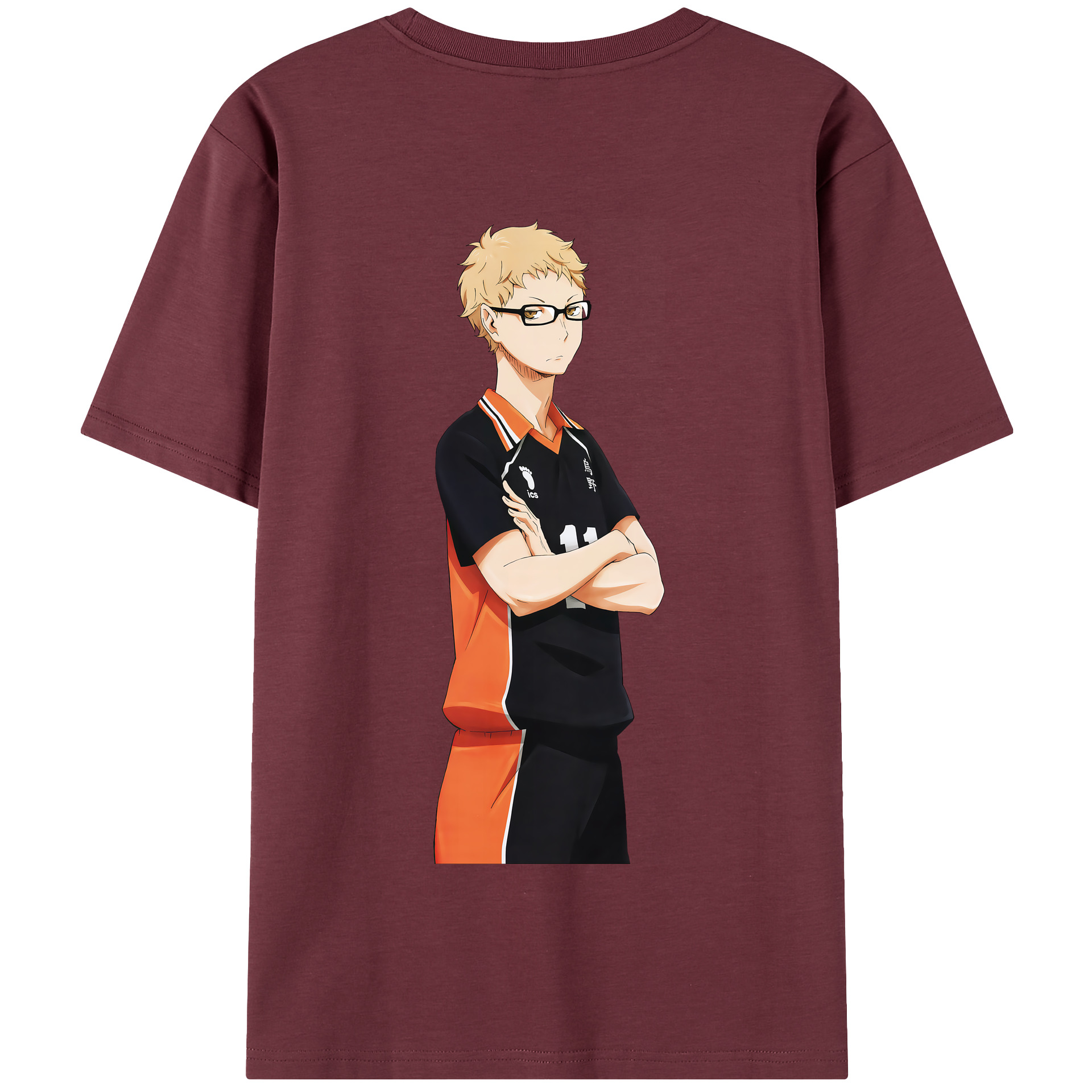 （画像用） ハイキュー!! Haikyu!! 綿100％半袖Tシャツ（背面プリント）